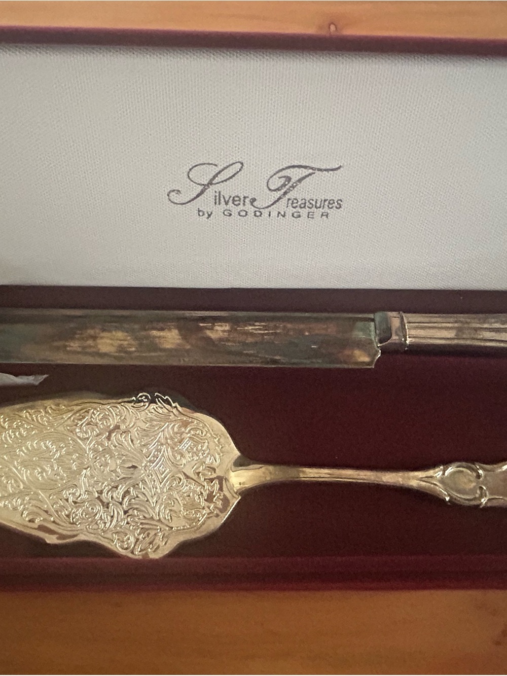 Godinger Silver Treasures Ornate Silver-Plated Two-Piece Serving Set